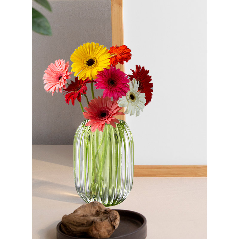5'' H Glass Wall Votive Holder, Green