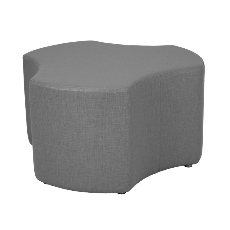 Repose-pieds rembourré Pro Series de 18 po de hauteur, Gris foncé
