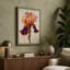 Iris in Gold and Purple Botanical - Wrapped Canvas-1367699950-1367699958