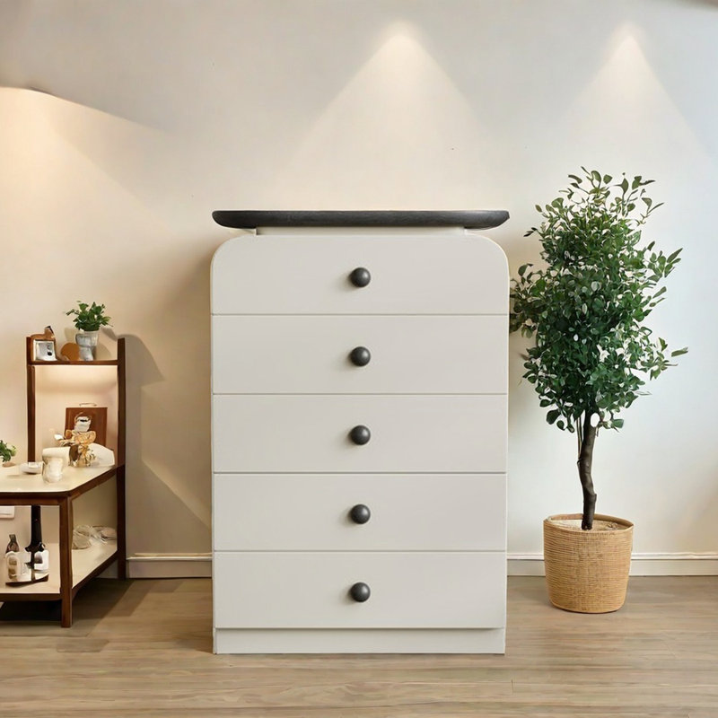 Buffet moderne et pratique, Kaki / Noir