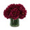 Faux Peony Arrangement in a Glass Vase