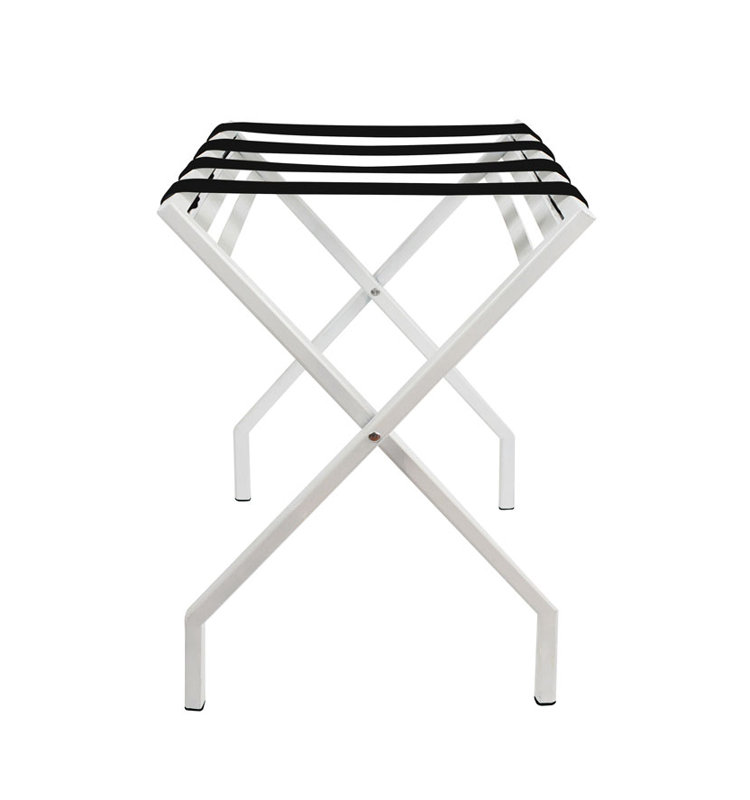 Porte-bagages pliant Suba, Blanc / noir