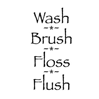 Text & Numbers Non-Wall Damaging Wall Decal