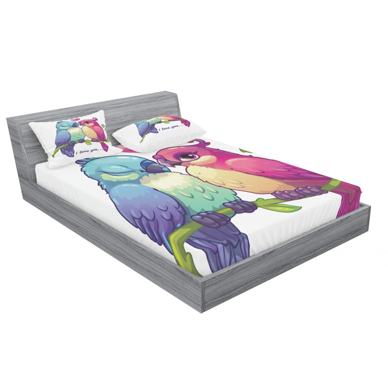 Microfiber Sheet Set, Queen Sheet Set + Fitted Sheet + 2 Pillowcases