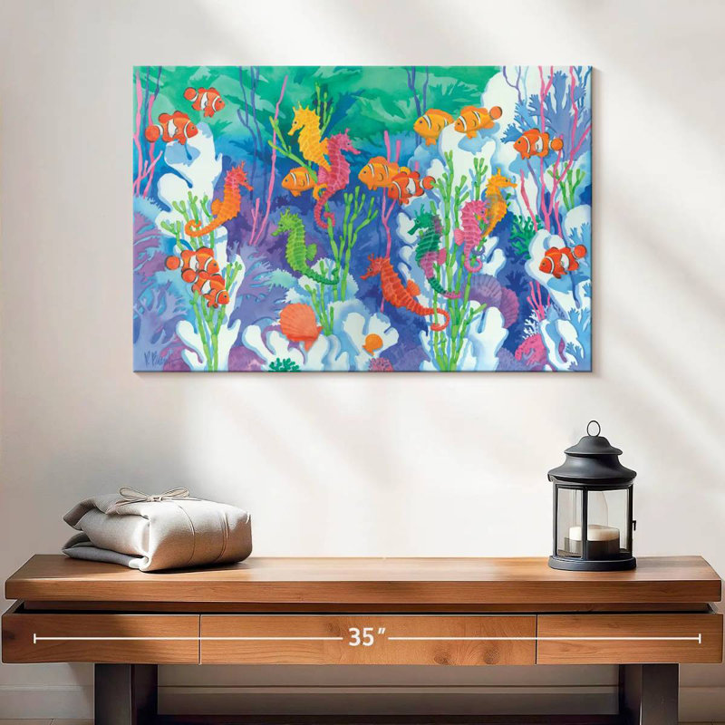 Brampt Seahorse Lagoon, 16" H x 24" W