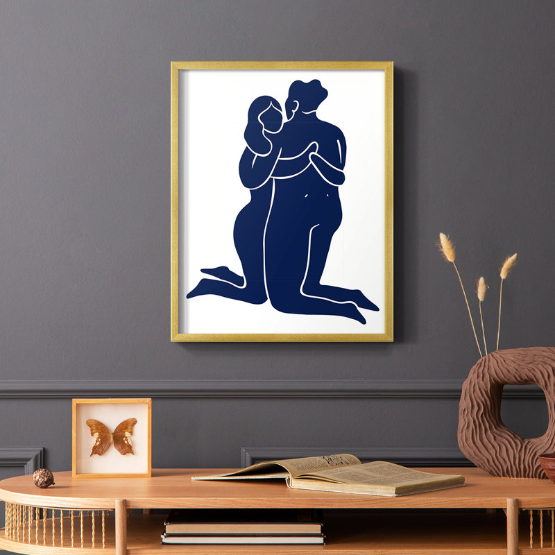 Matisse CIV, reproduction encadrée - bois massif, Or, H 28 po x l 22 po