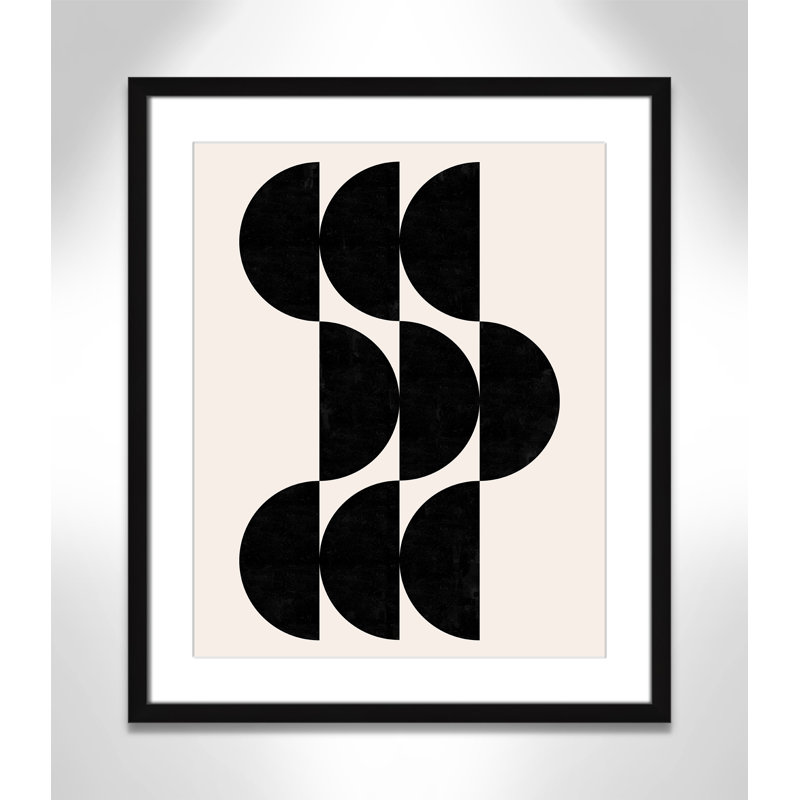 Impression de formes par Dotz, L 21,5 po x H 25,5 po, Matted Print, Satin Black