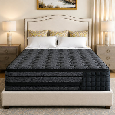 12" Gel Mattress with Pillow Top & Pocket Springs – CertiPUR-US, Fiberglass-Free