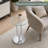 Sapienza Chrome Glass Drinks End Table
