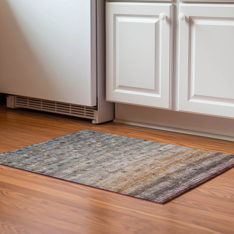 Premium Machine Washable Mayfield Stripes Rug, Gray, 2'6" x 3'10"