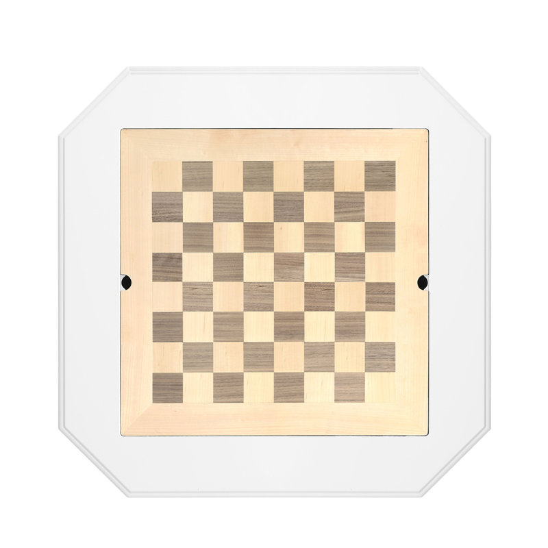 White Finish Game Table