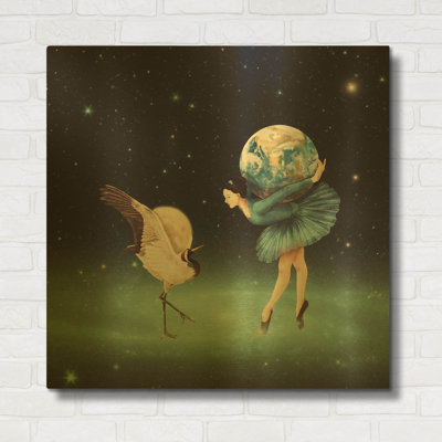 «Life is Just a Dance» par Paula Belle Flores, art mural en métal, 36 po x 36 po