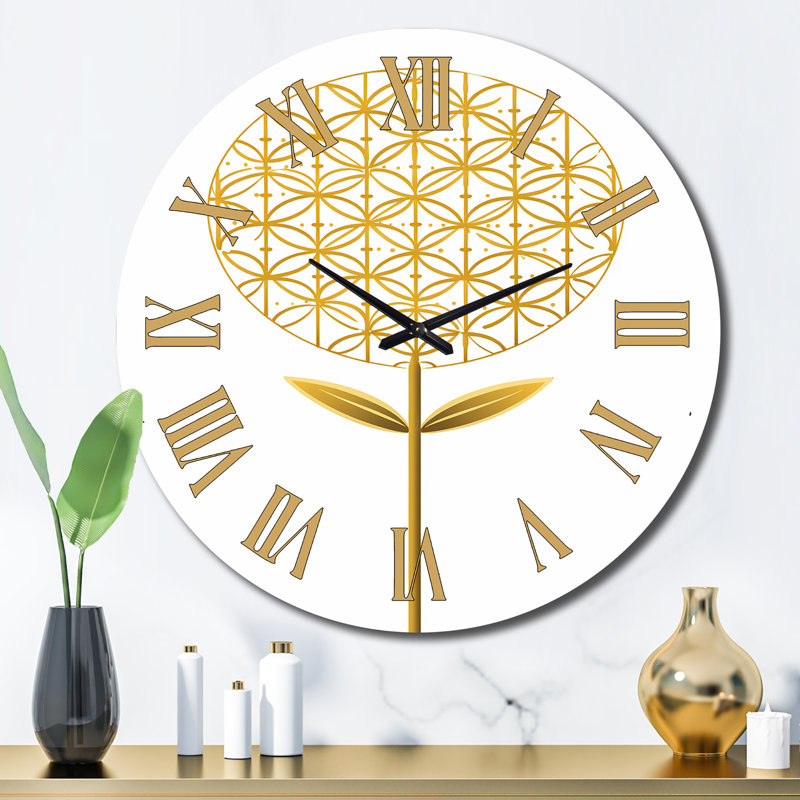 Horloge murale Cylan - Abstract Botanicals, Très grand