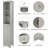 Modern Design Bathroom Cabinet In Grey - Freestanding With Drawer And Adjustable Shelf