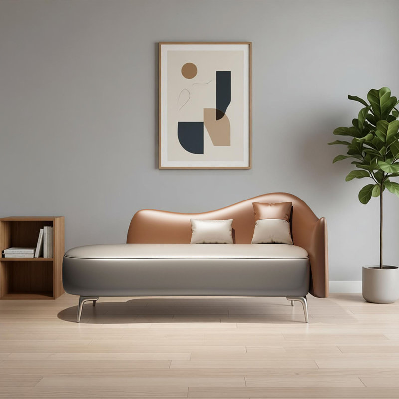 Hixon Upholstered Chaise Lounge, Orienté à droite