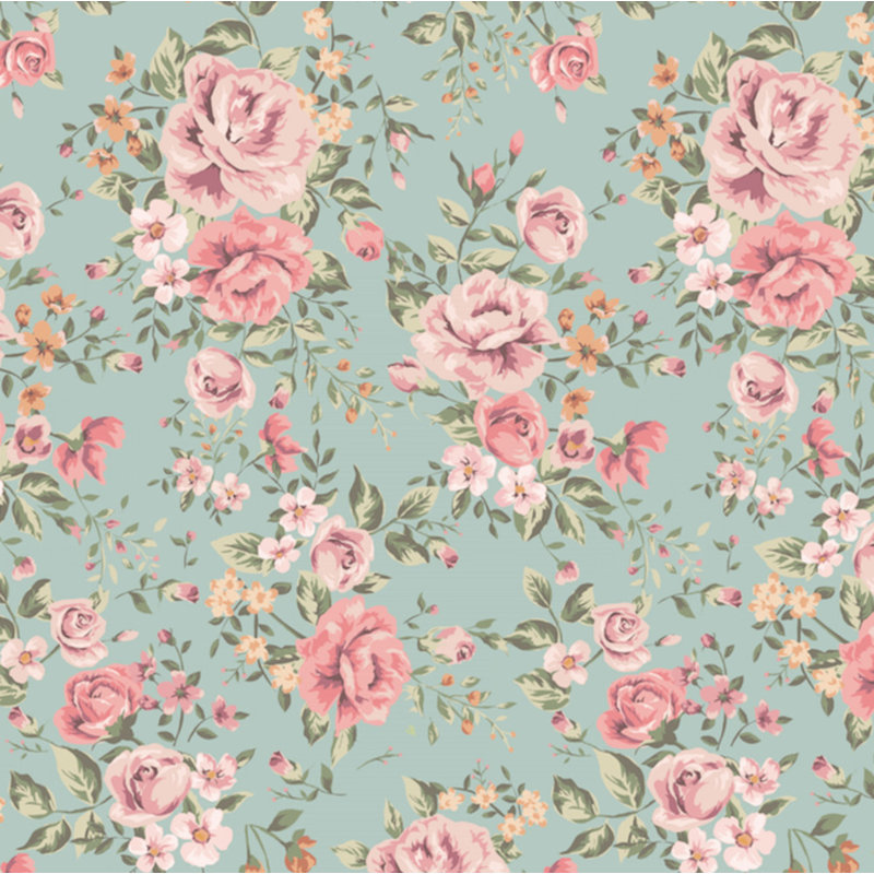 Floral Wallpaper, Pre-Pasted