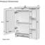 24" 3-in-1 Mirror Cabinet — HD Reflection, Concealed Storage & Towel Bar for Your Expanded Sanctuary-720694820
