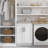 Kyle - 24" Laundry Cabinet With Faucet And Stainless Steel Sink - White