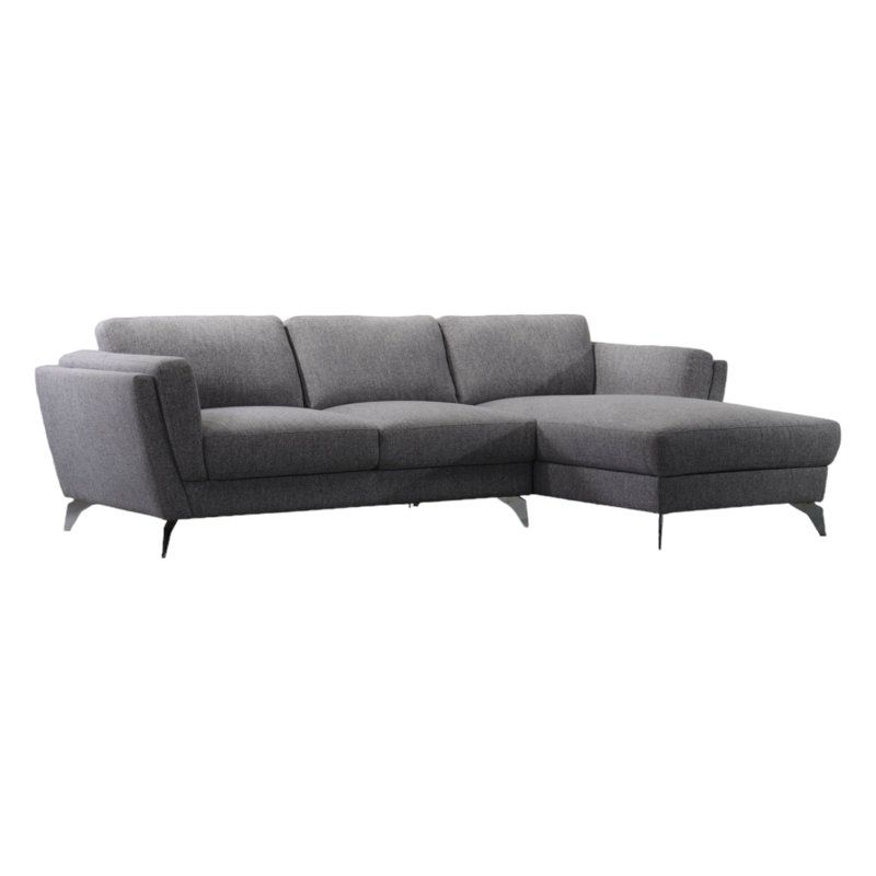 Upholstered L-Shaped Sectional Right Hand Facing