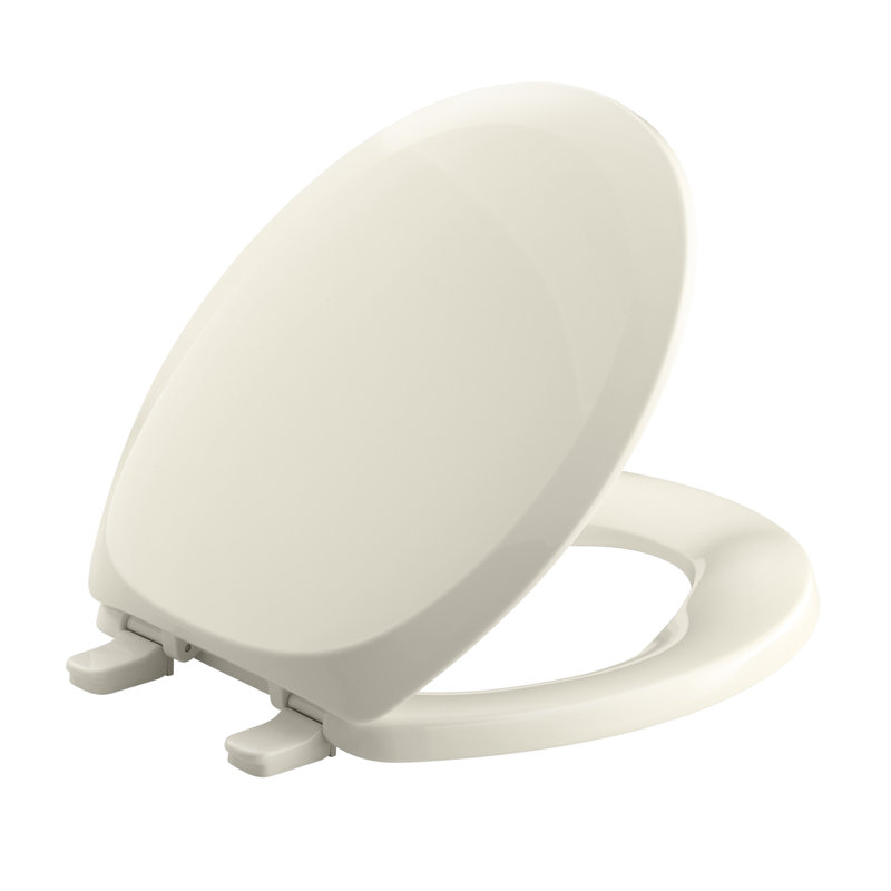 Siège de toilette rond French Curve, Amande