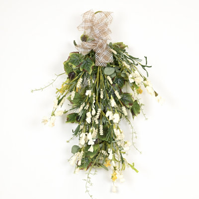 Ornement floral suspendu 26 po