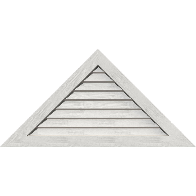 Évent gable à fixation sur surface en bois à hauteur de ton triangle, H 21,75 po x l 74,5 po (OB : H 16,38 po x l 56 po)