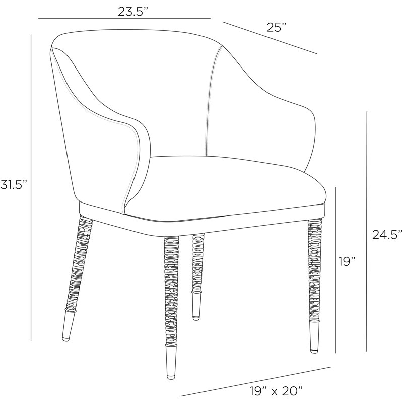Hershel Upholstered Arm Chair