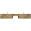Meuble-lavabo mural 150 po avec évier en acrylique renforcé Aliki-266794820