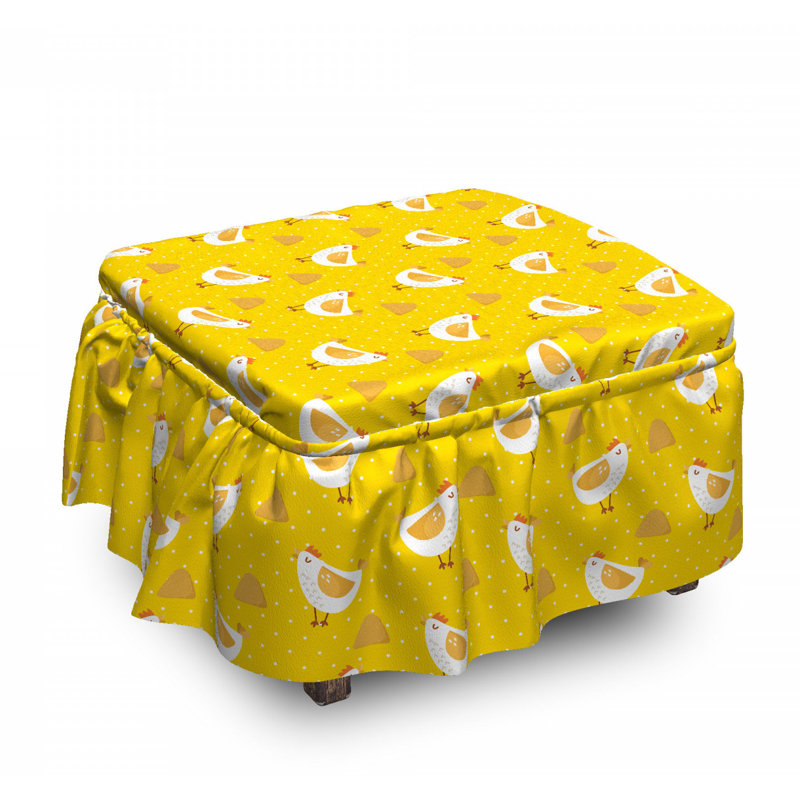 Housse pour repose-pieds haystack points de poulet