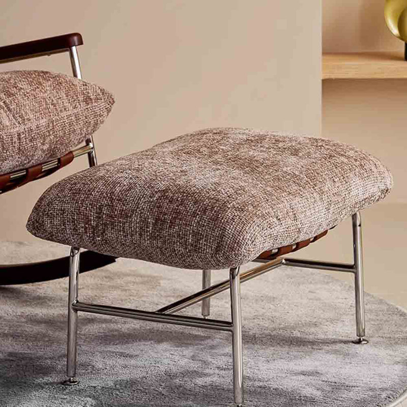 Chaise berçante moderne de luxe simple., Brun