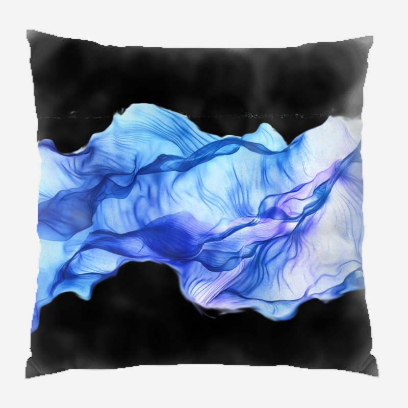 Coussin décoratif texture Vanatta, Microsuède, Intérieur