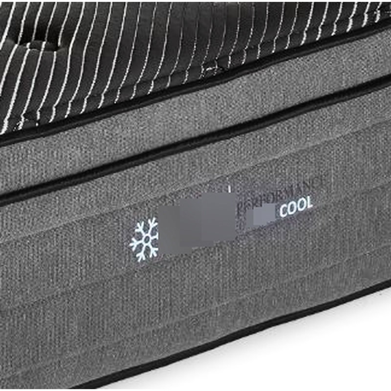 Matelas Pure Ice Ultra 15" King. Surface de couchage plus fraîche avec 5 cm de cuivre, gel, argent et graphite. Ressorts ensachés sur tout le pourtour pour une meilleure absorption des chocs. Ajustable. Fabriqué en Chine - Pour une nuit de sommeil réparatrice. Graphite