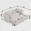 Ensemble canapé-lit d'angle modulaire Nestora avec rangement dissimulé, canapé d'angle flexible-134185601