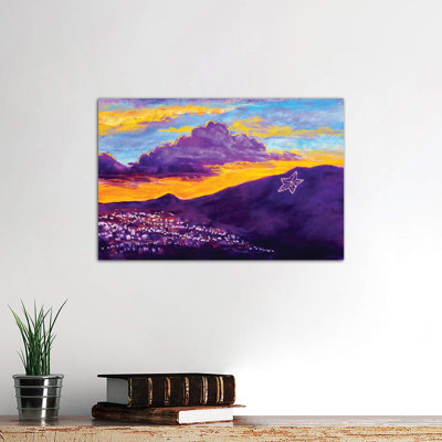 El Paso Star on the Mountain 1 Piece Wrapped Canvas Painting