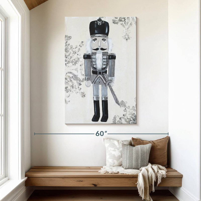 Lelend Gray Nutcracker I, 48" H x 32" W