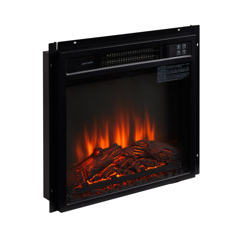 Foyer électrique 18 po: 120 V, 1400 W, flamme réglable avec des niveaux de luminosité de 60 Hz, variations et