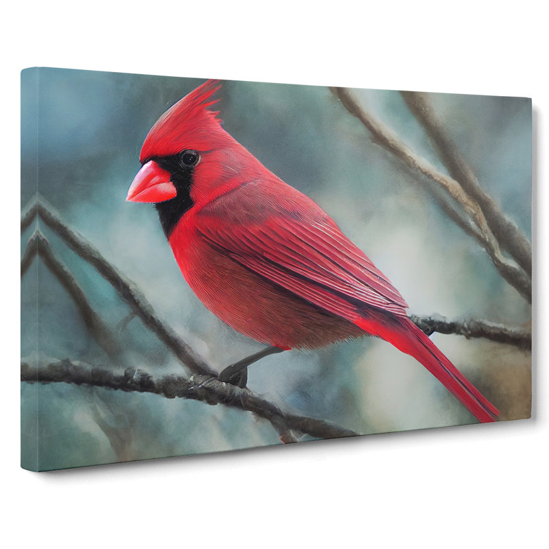 Cardinal Bird Vol.5 - Wrapped Canvas Painting, 35cm H x 50cm W x 3cm D