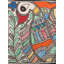 Paon et poisson, peinture sur papier fait à la main | Œuvre d'art par Ajay Kumar Jha