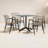 Broadway Square 4 - Person 32" Long Dining Set