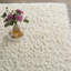 Tapis crème en laine et viscose tissé à plat à la main Zia-21663672