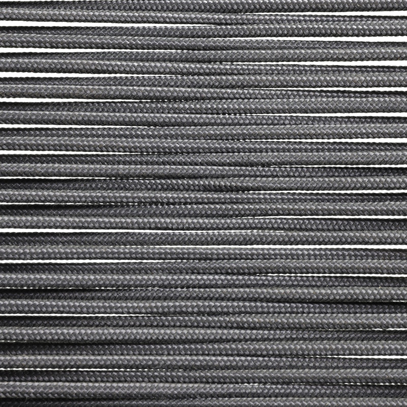 2 chaises de salle à manger en corde tressée gris foncé et bois - de 2 chaises transitionnelles (de 2), P 25,9 po x l 24,7 po