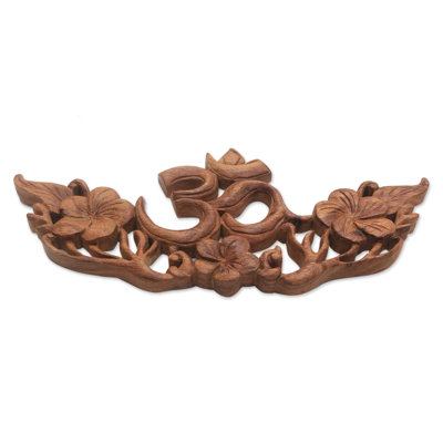 Handmade Traditional Plants & Flowers Wall Decor on Solid Wood
