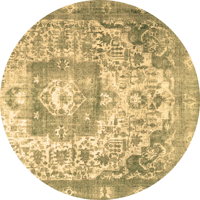 Eastlynn Performance Oriental Indoor Rug, Round 7'