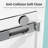 76''H Frameless Single Slide Soft Close Shower Door-115203599