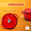 Four en fonte non-collant 5 qt nutrichef