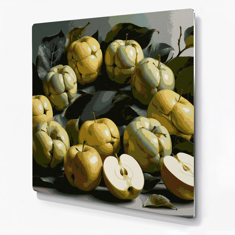 Art mural en métal «Fruit Sugar Apple», H 32 po x l 32 po