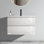 Meuble-lavabo mural lustré de 30 po avec lavabo en céramique à un trou, grand meuble-lavabo flottant avec rangement pour salle de bain moderne, pré-assemblé