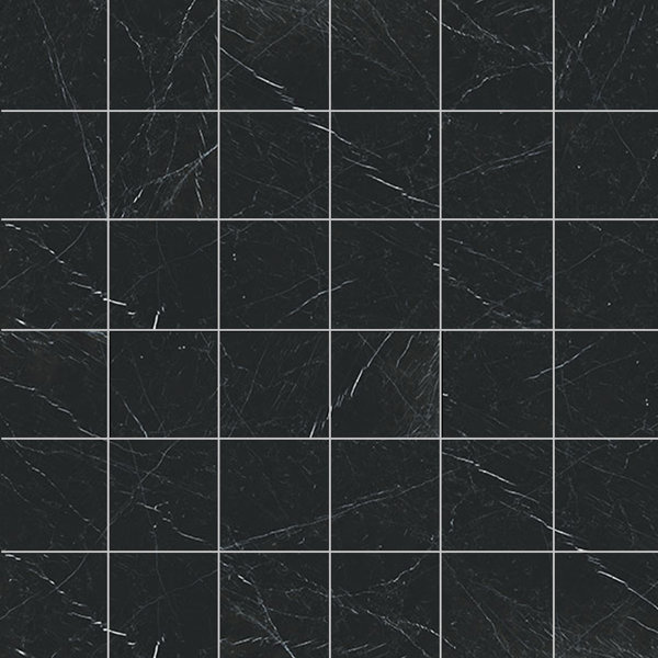 Tuscany Marble 2x2 Mosaic Matte Nero Marquina