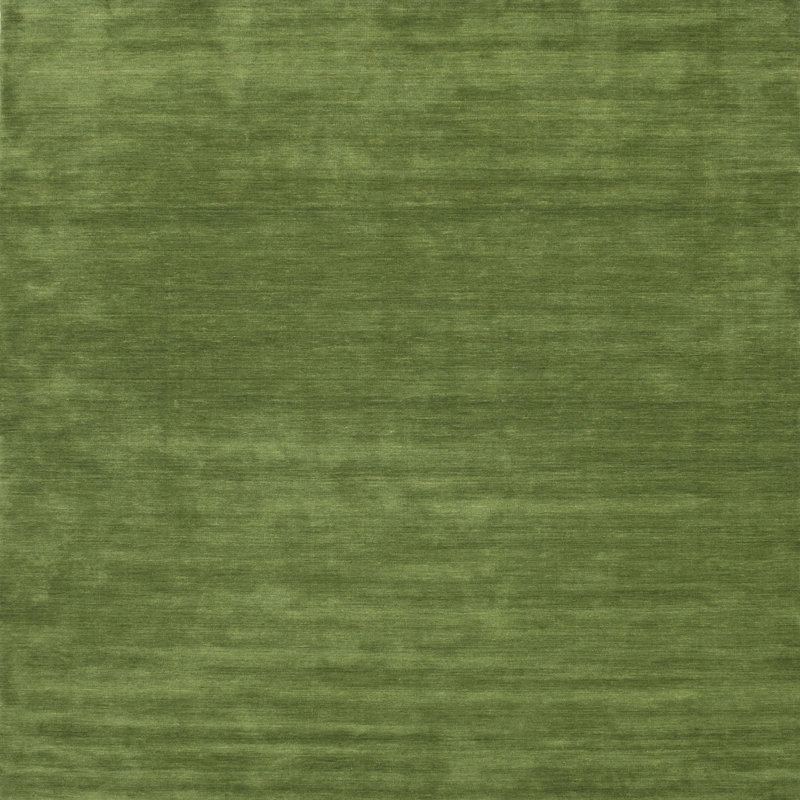 Tapis de zone vert contemporaine, Carré 3 pi