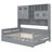 Wooden Daybed With Twin Size Trundle,And All-In-One Cabinet And Shelf